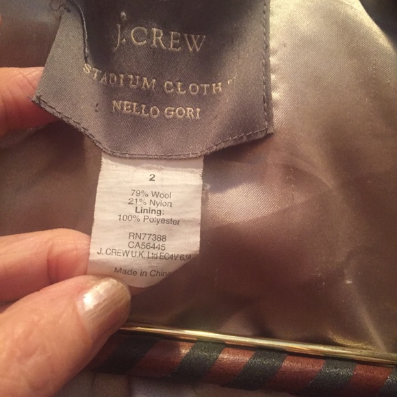 J.CREW Camel Color Stadium Cloth by Nello Gori - Picture 4 of 7
